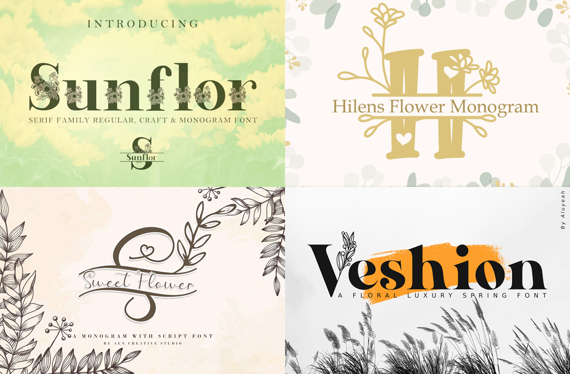 11 Free Flower Fonts For Your Floral Designs Designer Feed 11 Free Flower Fonts For Your Floral Designs Designer Feed